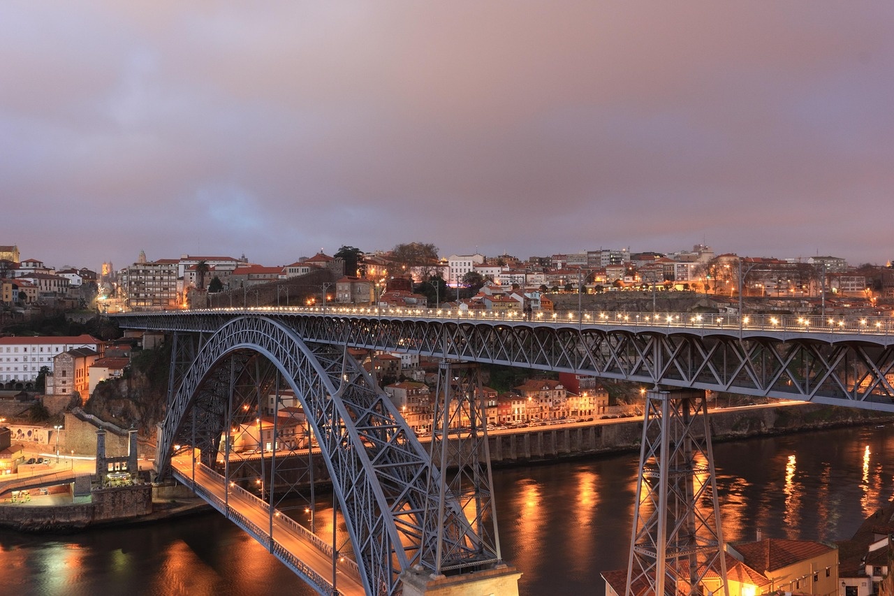 portugal, porto, eifel, bridge, evening, luiz i, porto, porto, porto, porto, porto