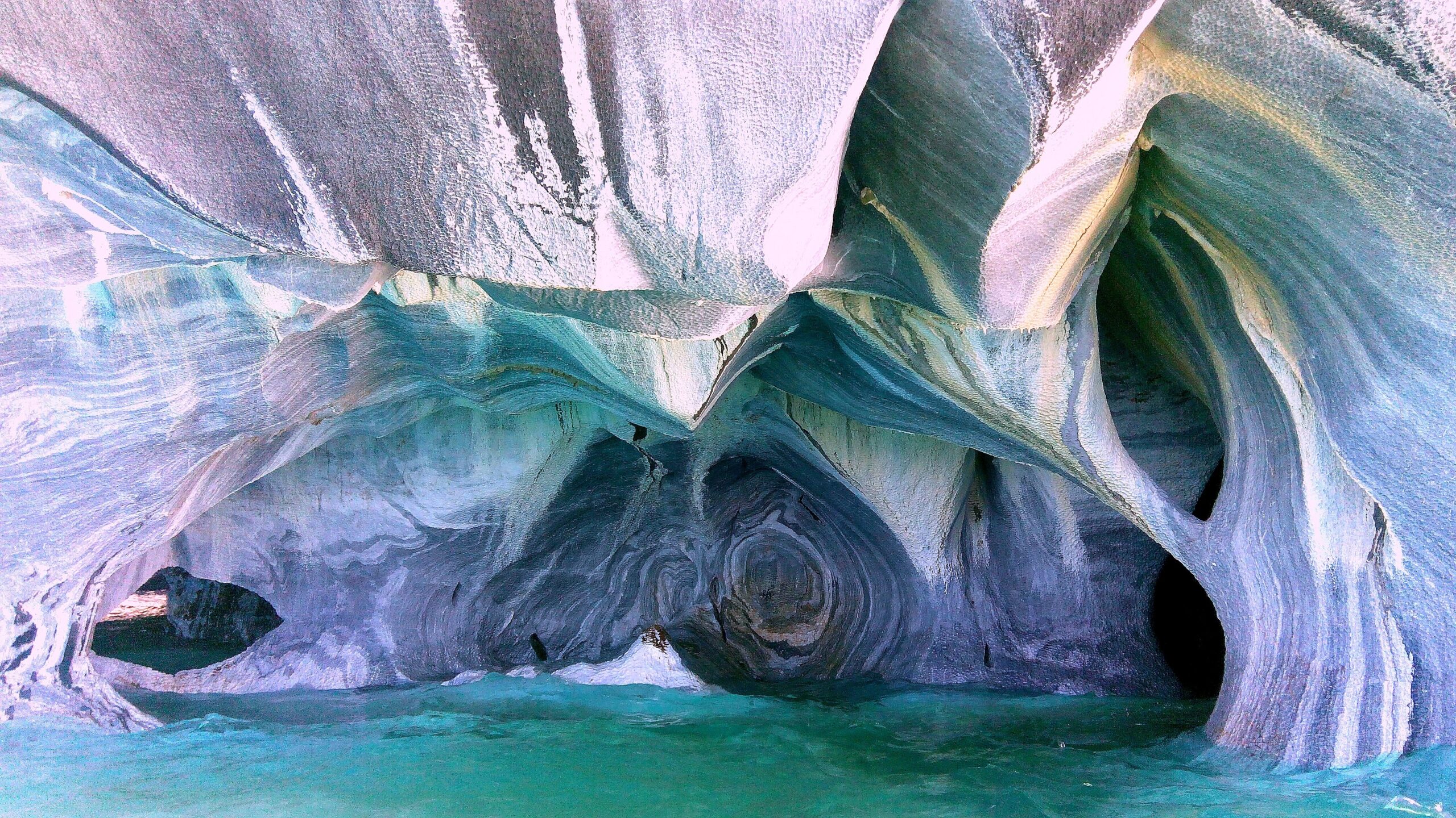 The Marble Chapel (Capilla de Mármol), on General Carrera Lake near Puerto Rio Tranquilo, Aysén, Chile