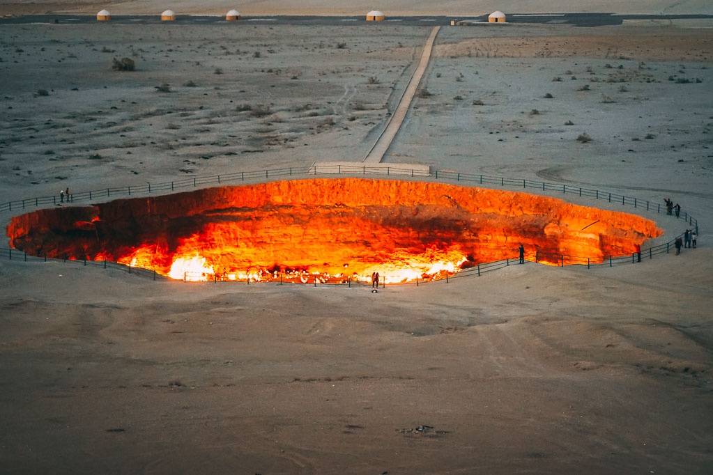 Turkmenistan gas crater Darvaza