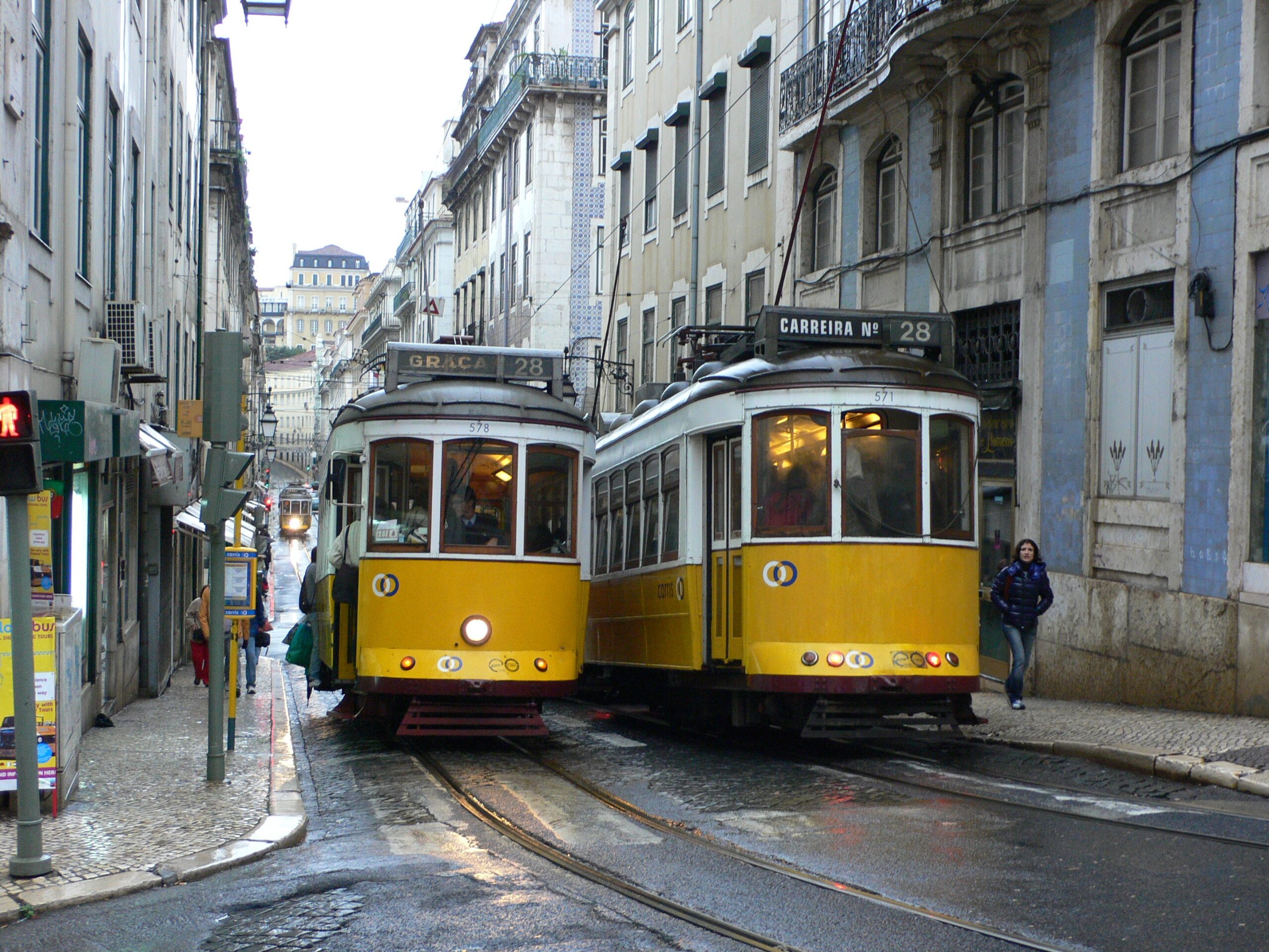 Trams in Lisbon