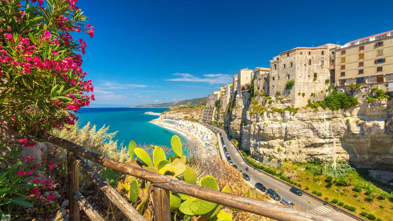 italy city coastline highway