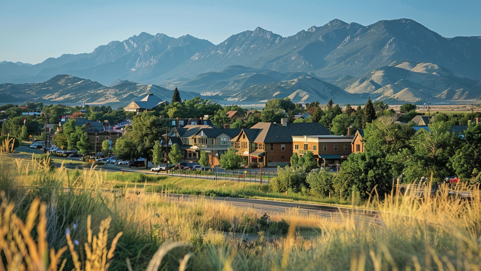 bozemen montana houses mountains 