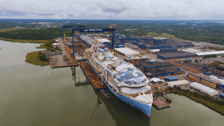 Royal Caribbean’s Legend of the Seas Makes First Splash at Meyer Turku